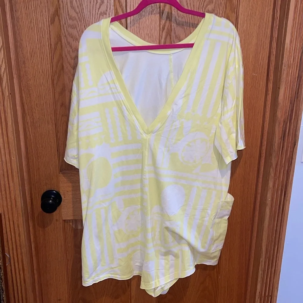 Free People Yellow and White Jumpsuit - Picture 4 of 6